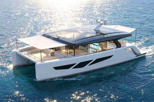 Catamaran diamond yachts p55 power catamaran