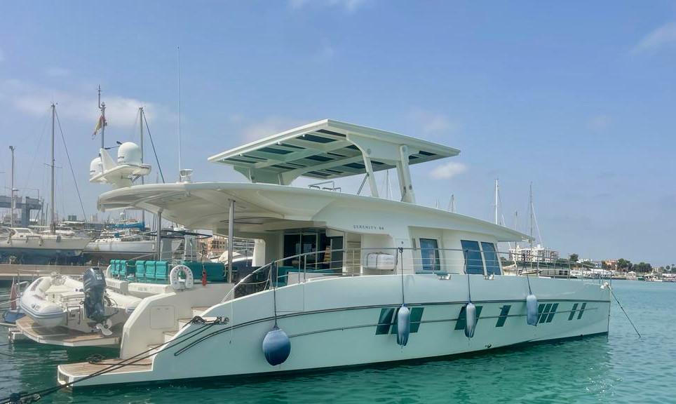 serenity yachts Serenity 64 hybrid solar electric powercat